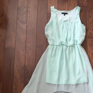 Medium robins egg blue high low dress medium